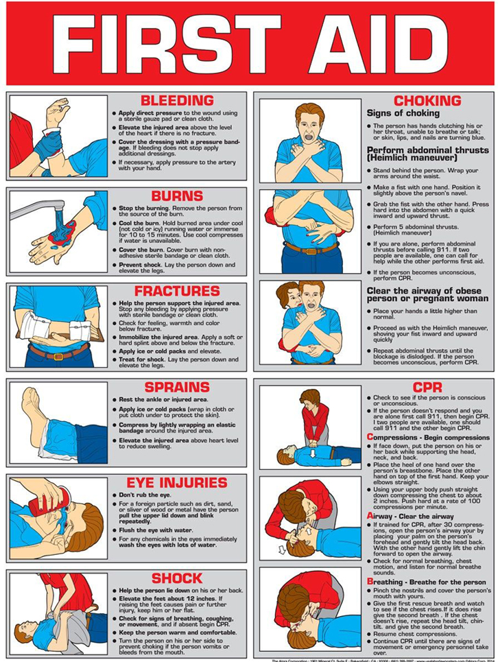 First Aid Treatment Posters Soft Tissue Injuries Poster Aid Training 